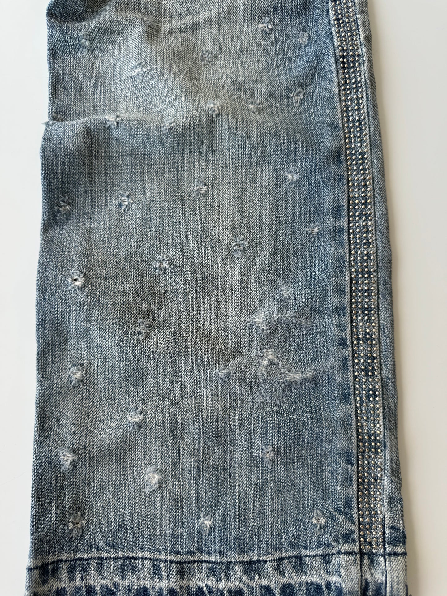 Dolce Gabbana Spring/Summer 2005 Rockstar Studs Destroy Denim Jeans