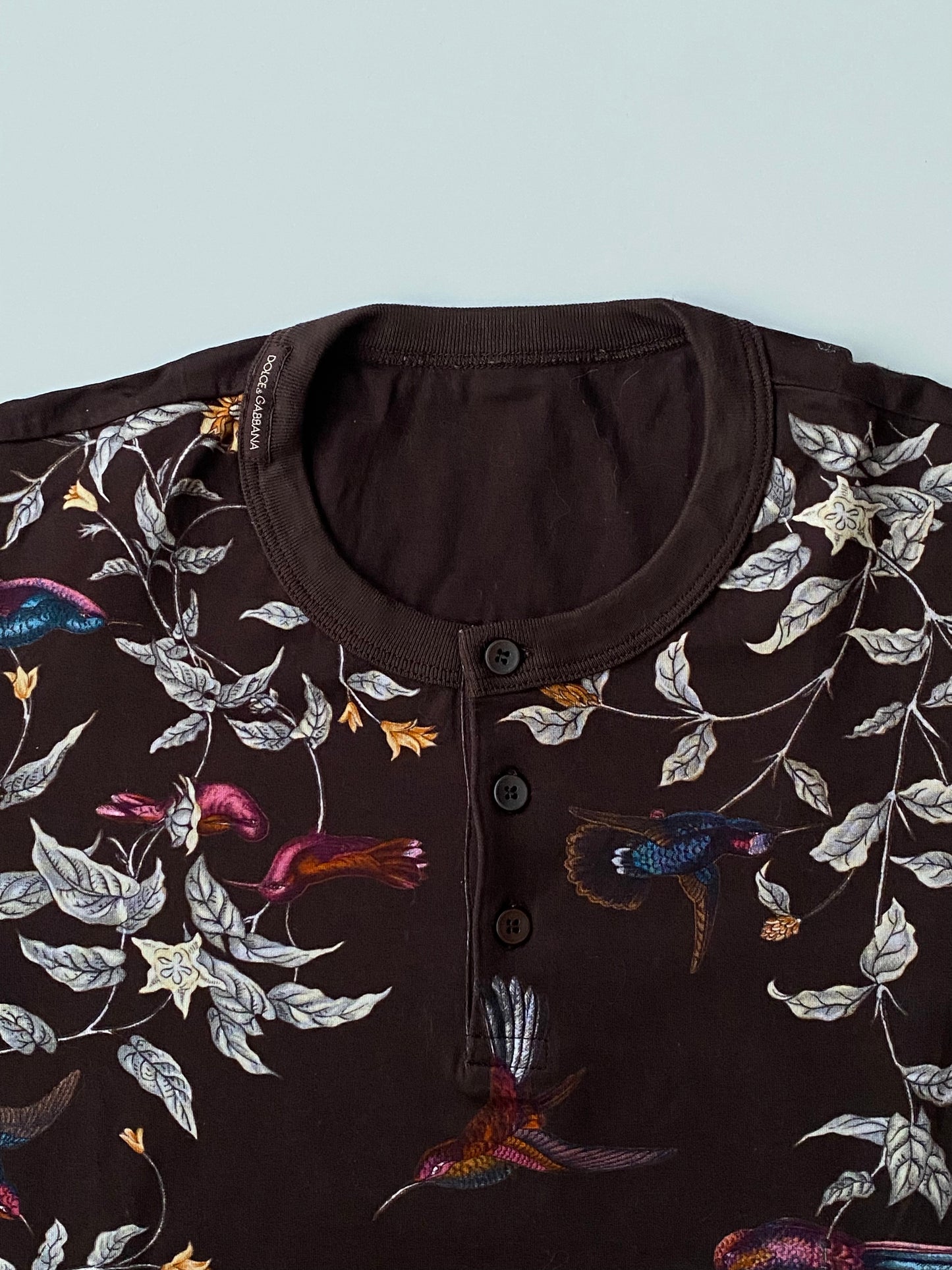 Dolce & Gabbana Archives 2000 Floral & Birds Print Shirt