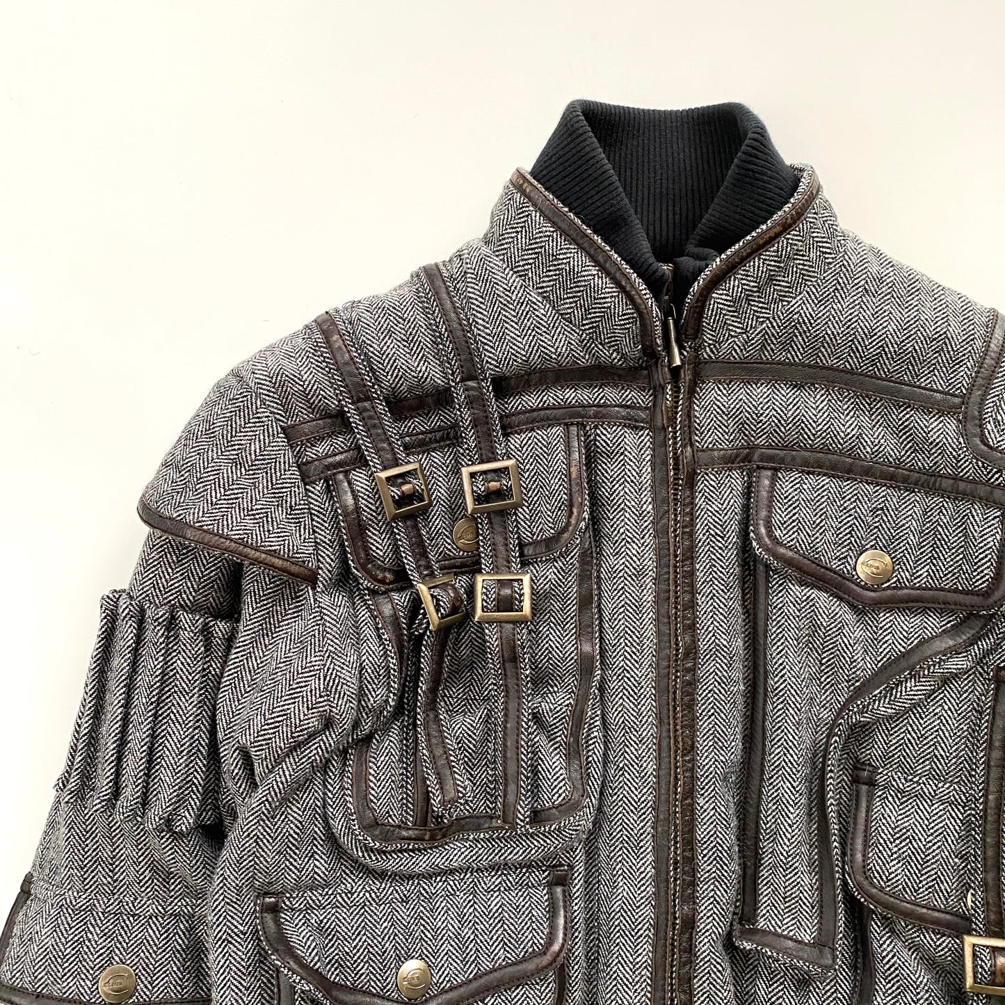 Roberto Cavalli 1990 Soldier Twill Bomber Jacket