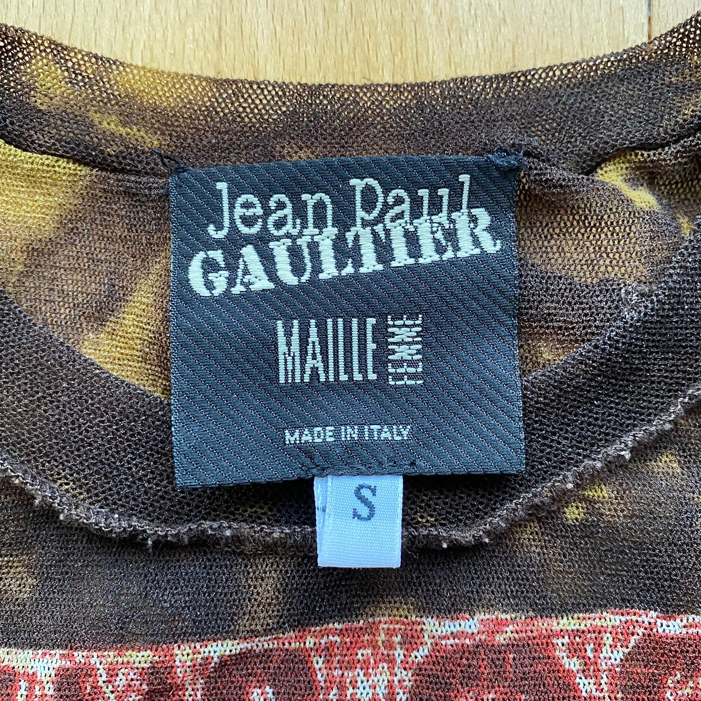 Jean Paul Gaultier 1990 « Hiva Oa » Palms Mesh Top