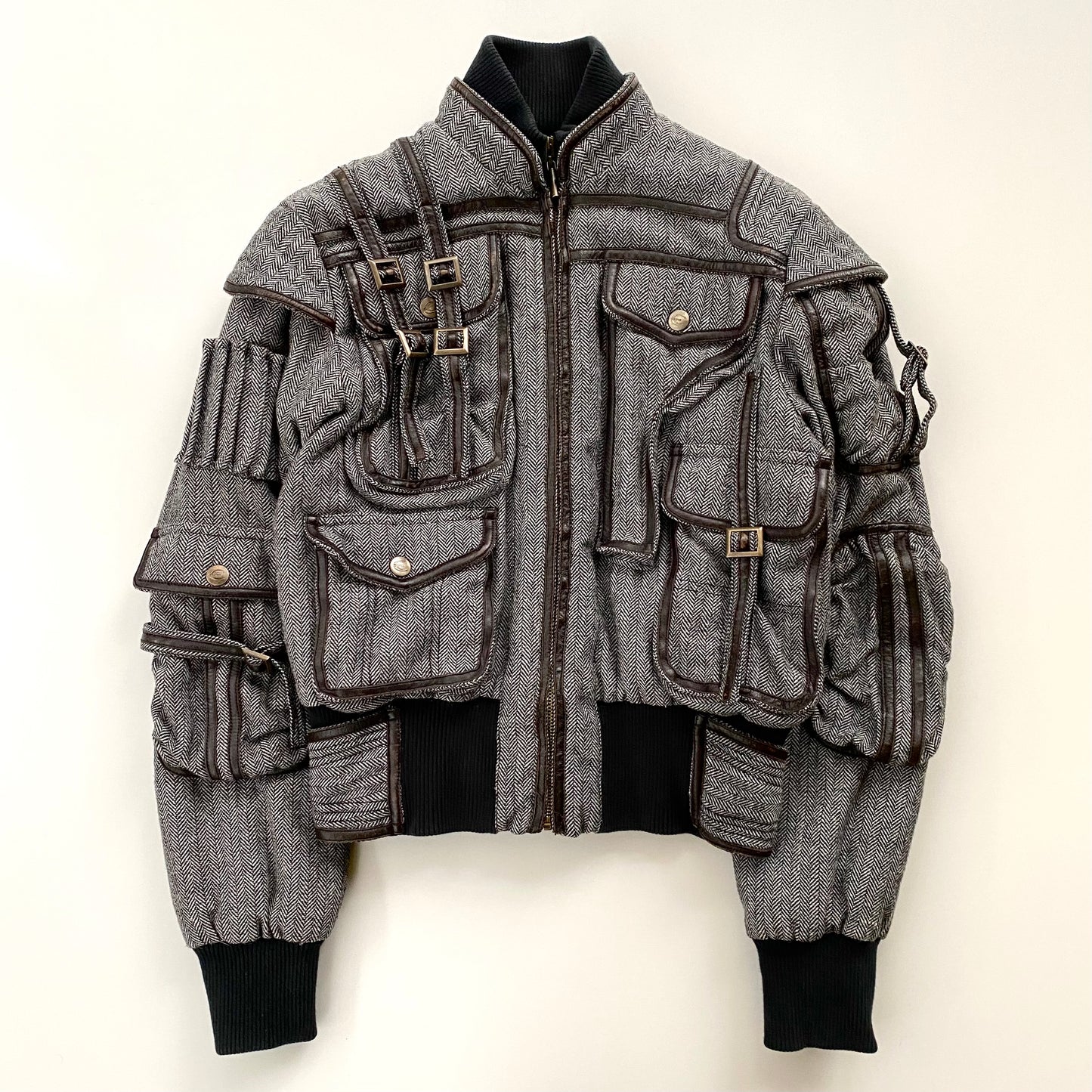 Roberto Cavalli 1990 Soldier Twill Bomber Jacket