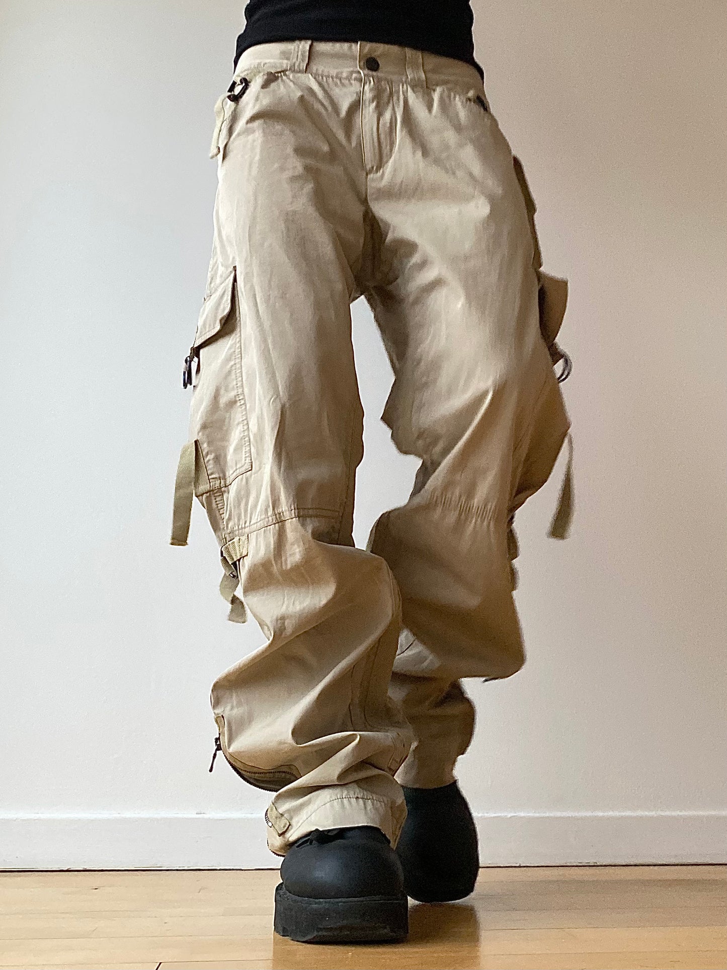 Dolce & Gabbana 2003-2004 Parachute Buckles Cargo Pants