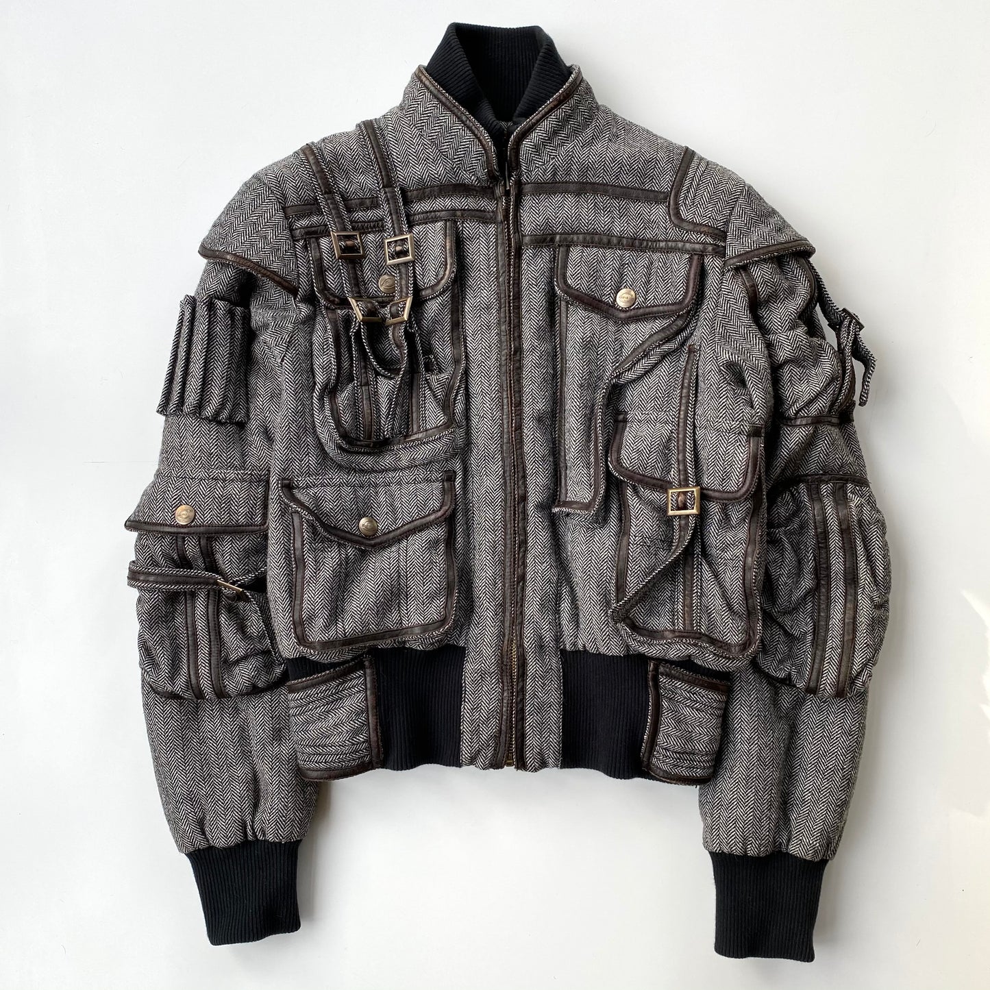 Roberto Cavalli 1990 Soldier Twill Bomber Jacket