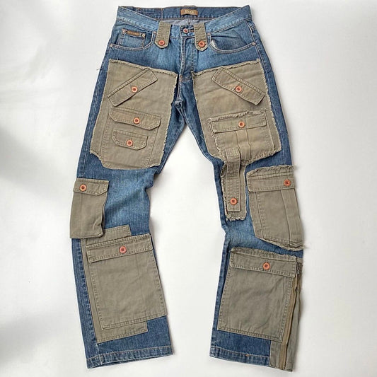 Dolce & Gabbana 2003-2004 Reconstructed Cargo Jeans