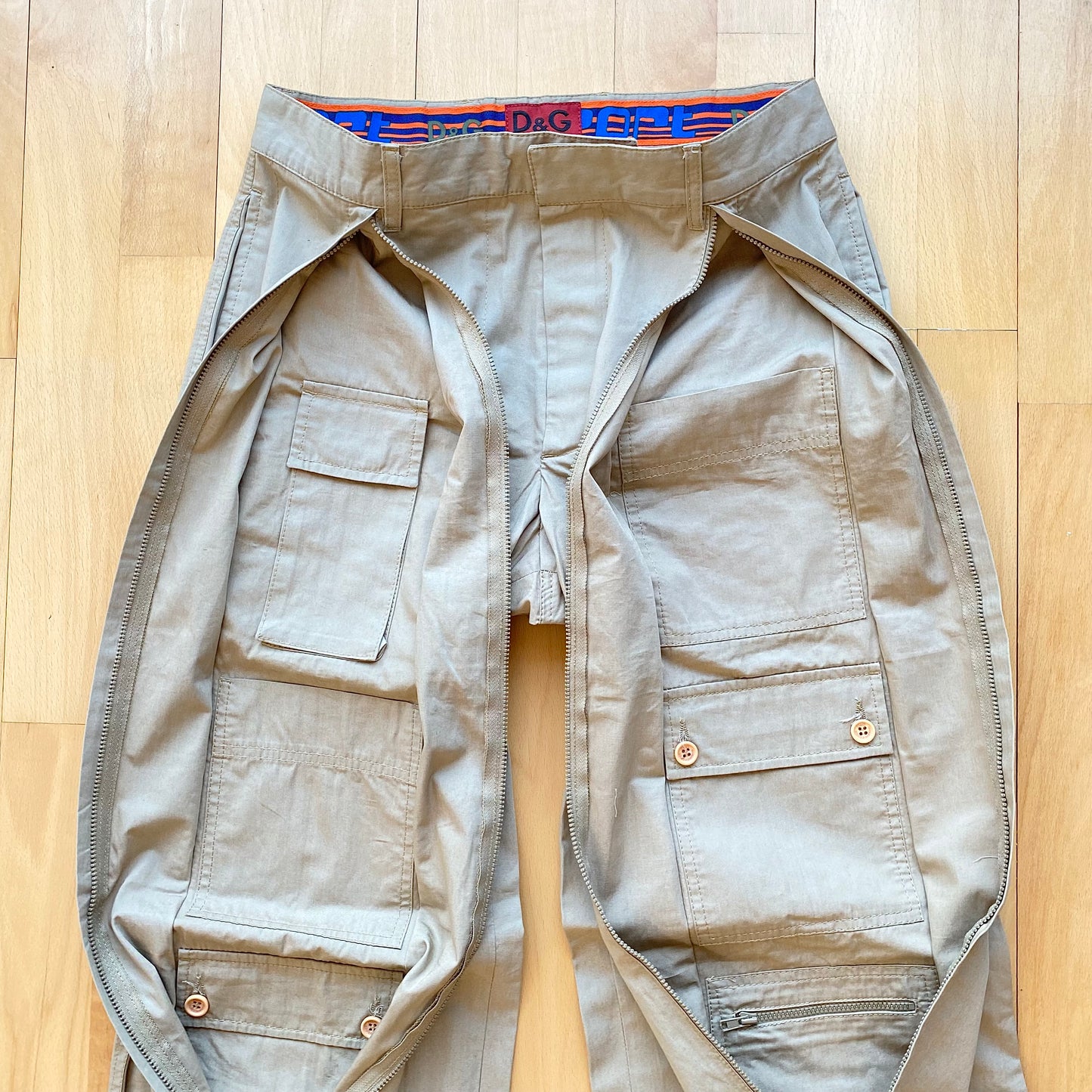Dolce & Gabbana 2003-2004 Transformable Cargo Pants