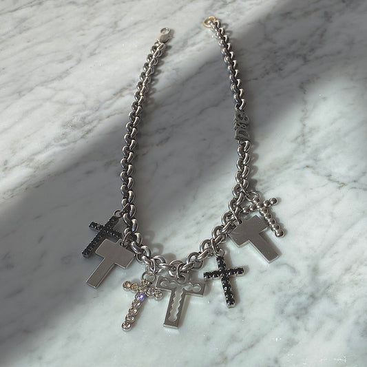 Dolce & Gabbana 2000 Rosary Cross Necklace
