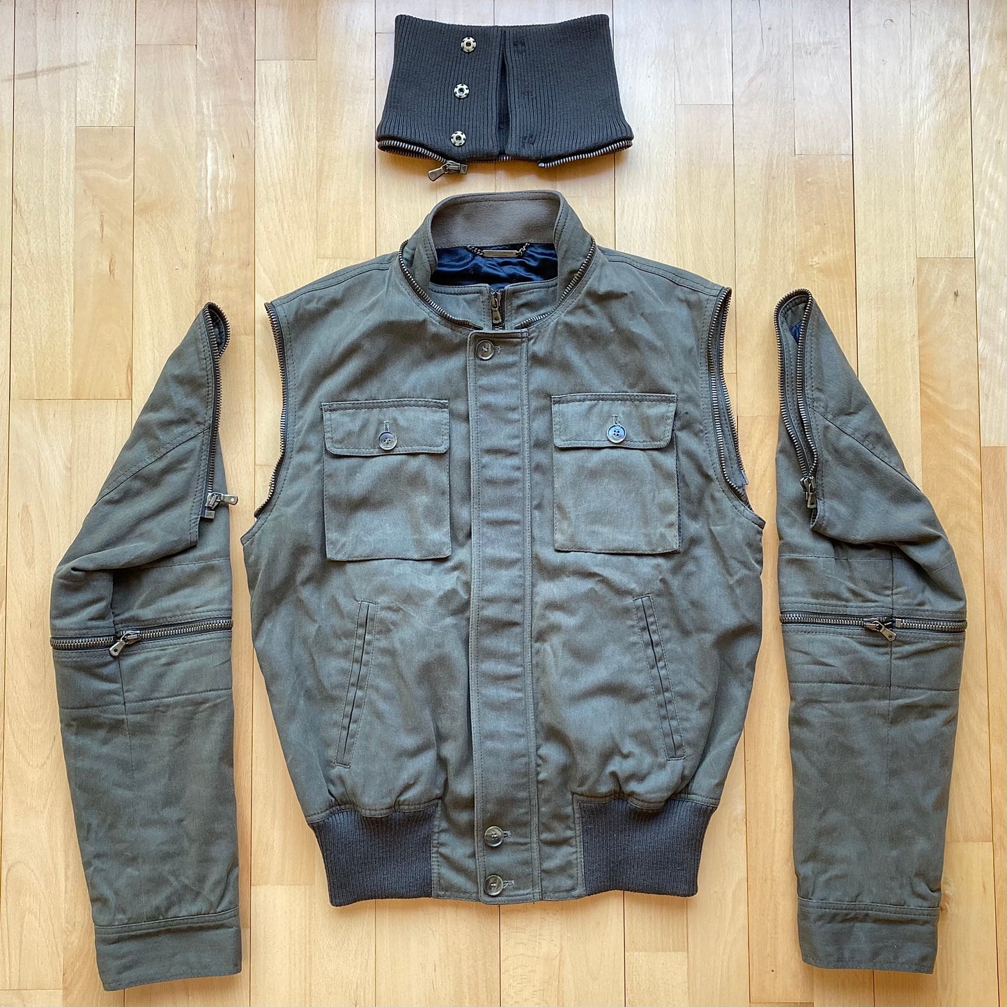 Dolce & Gabbana A/W 2003 Parachute Detachable Flight Jacket