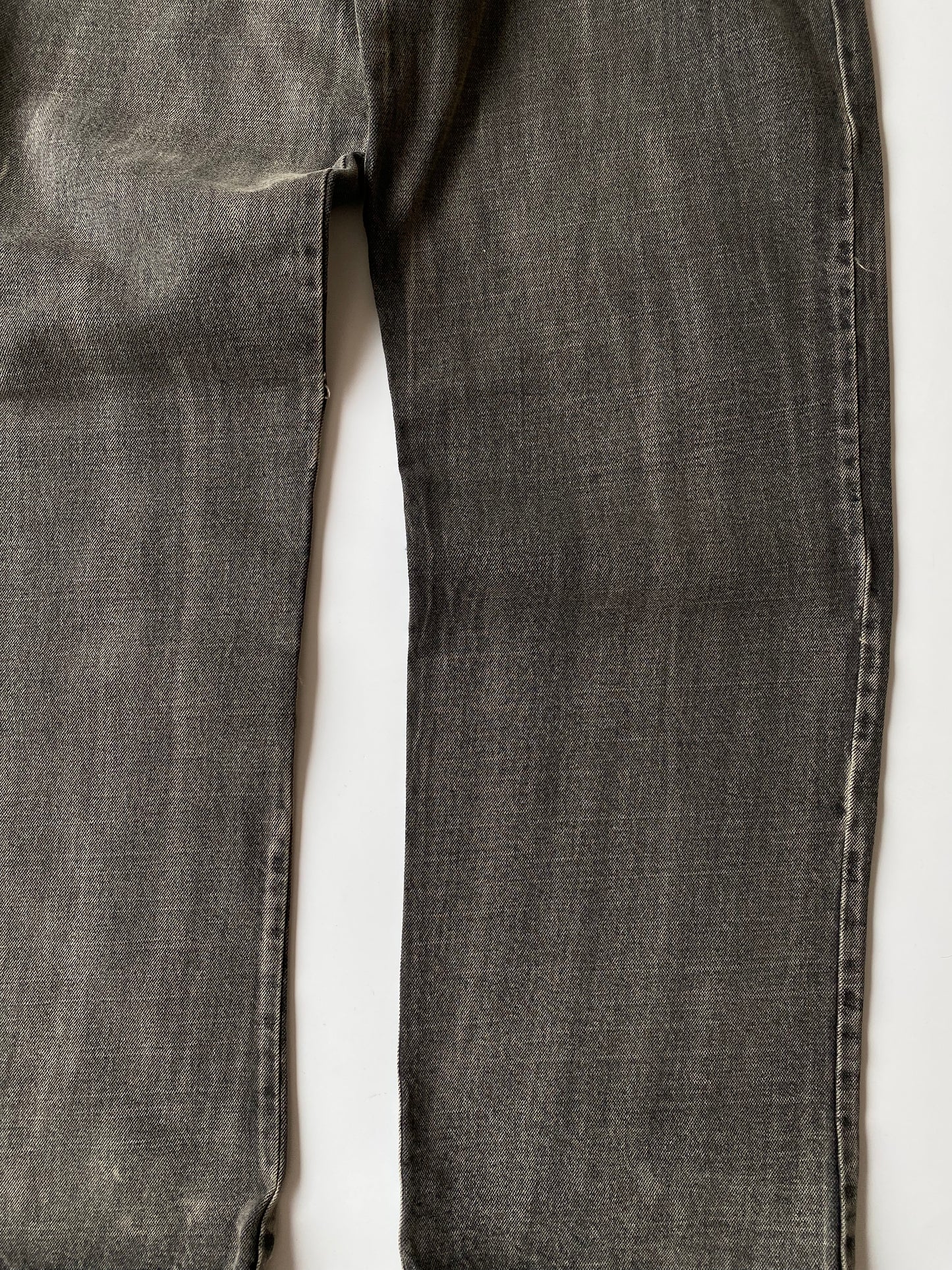 Dolce & Gabbana 2003-2004 Baggy Charcoal Denim Jeans