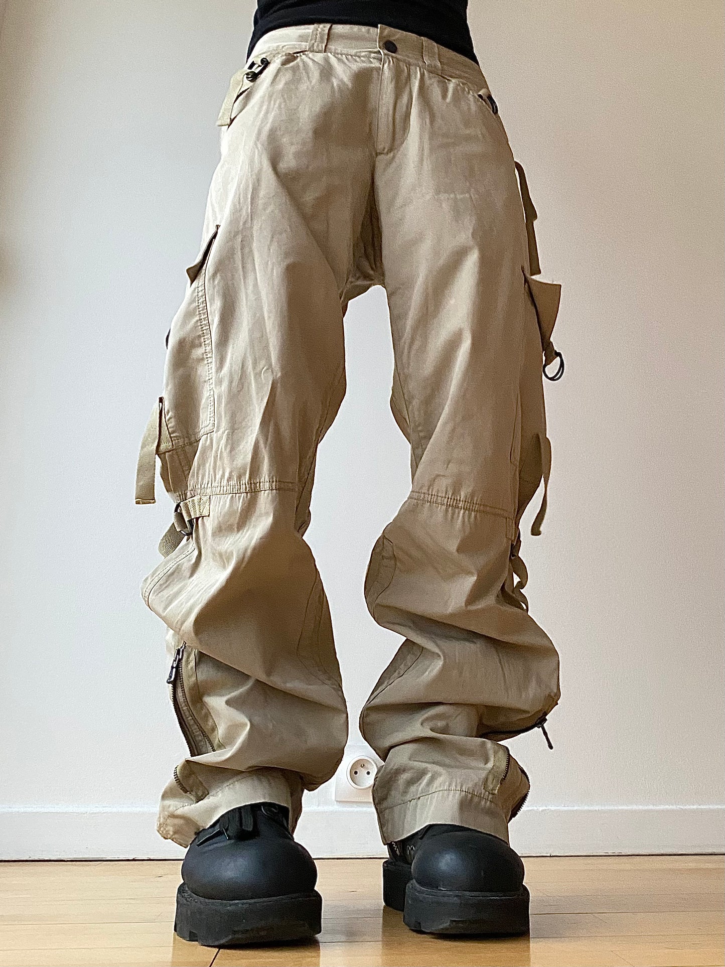 Dolce & Gabbana 2003-2004 Parachute Buckles Cargo Pants