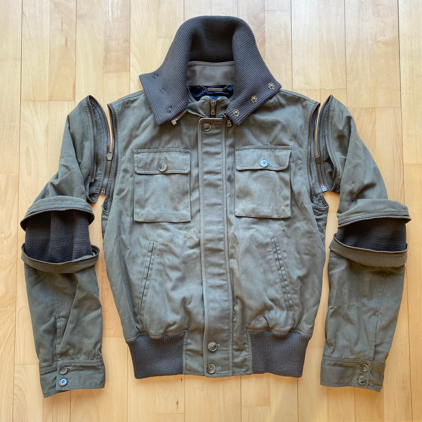 Dolce & Gabbana A/W 2003 Parachute Detachable Flight Jacket