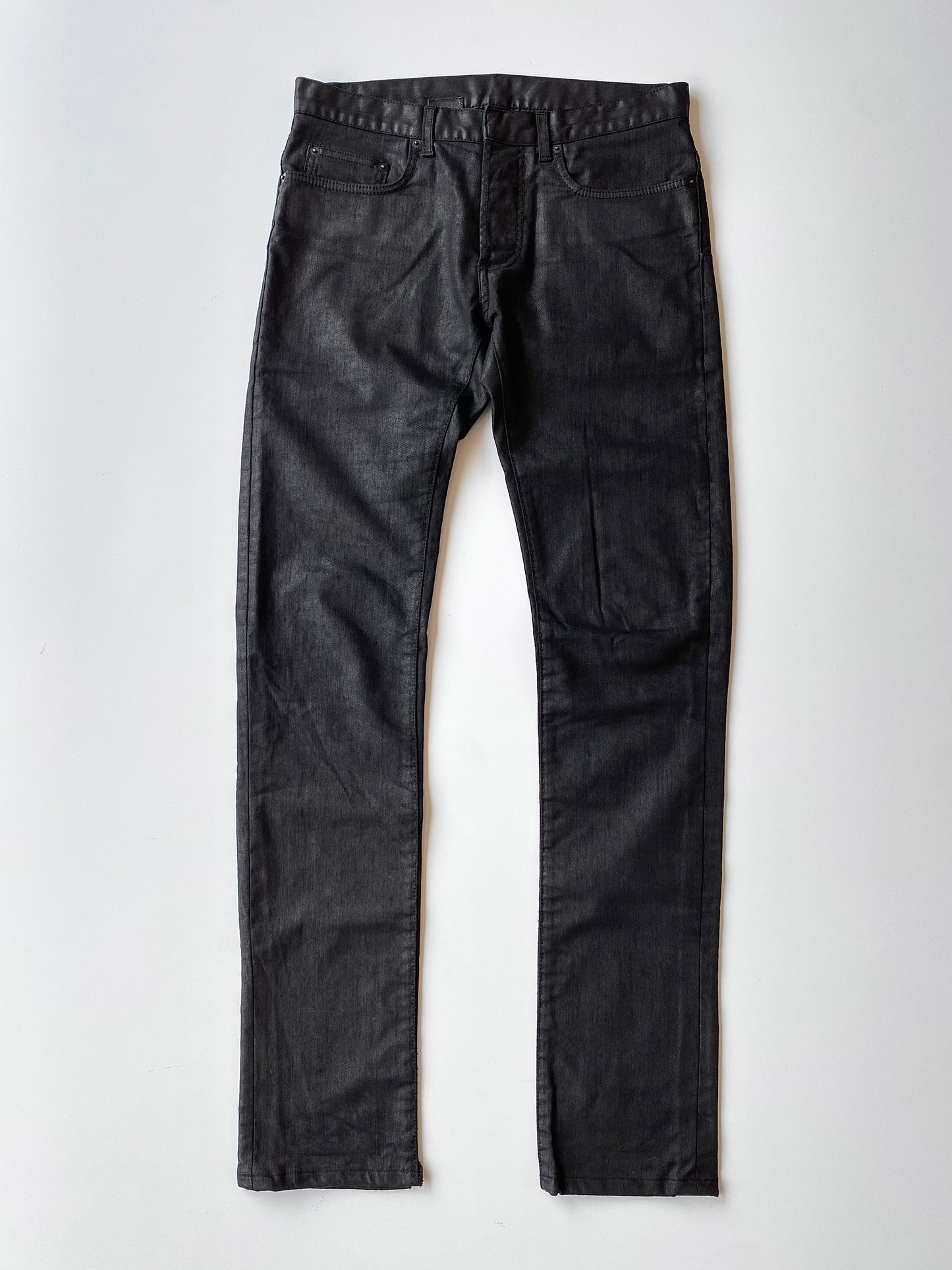 Dior Homme A/W 2007 Wax Coated Denim Jeans