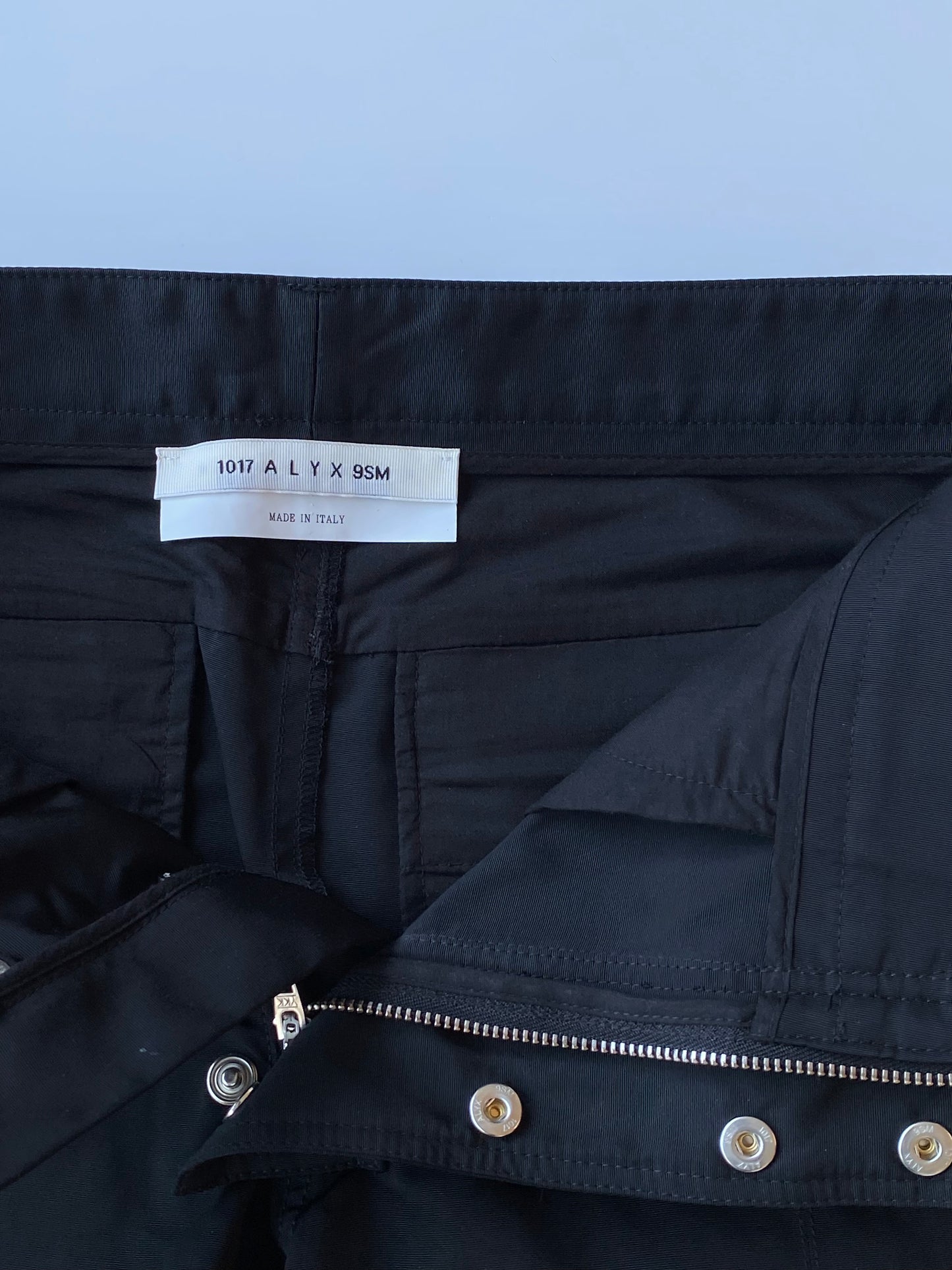 Alyx S/S 2022 Black Nylon Moto Pants