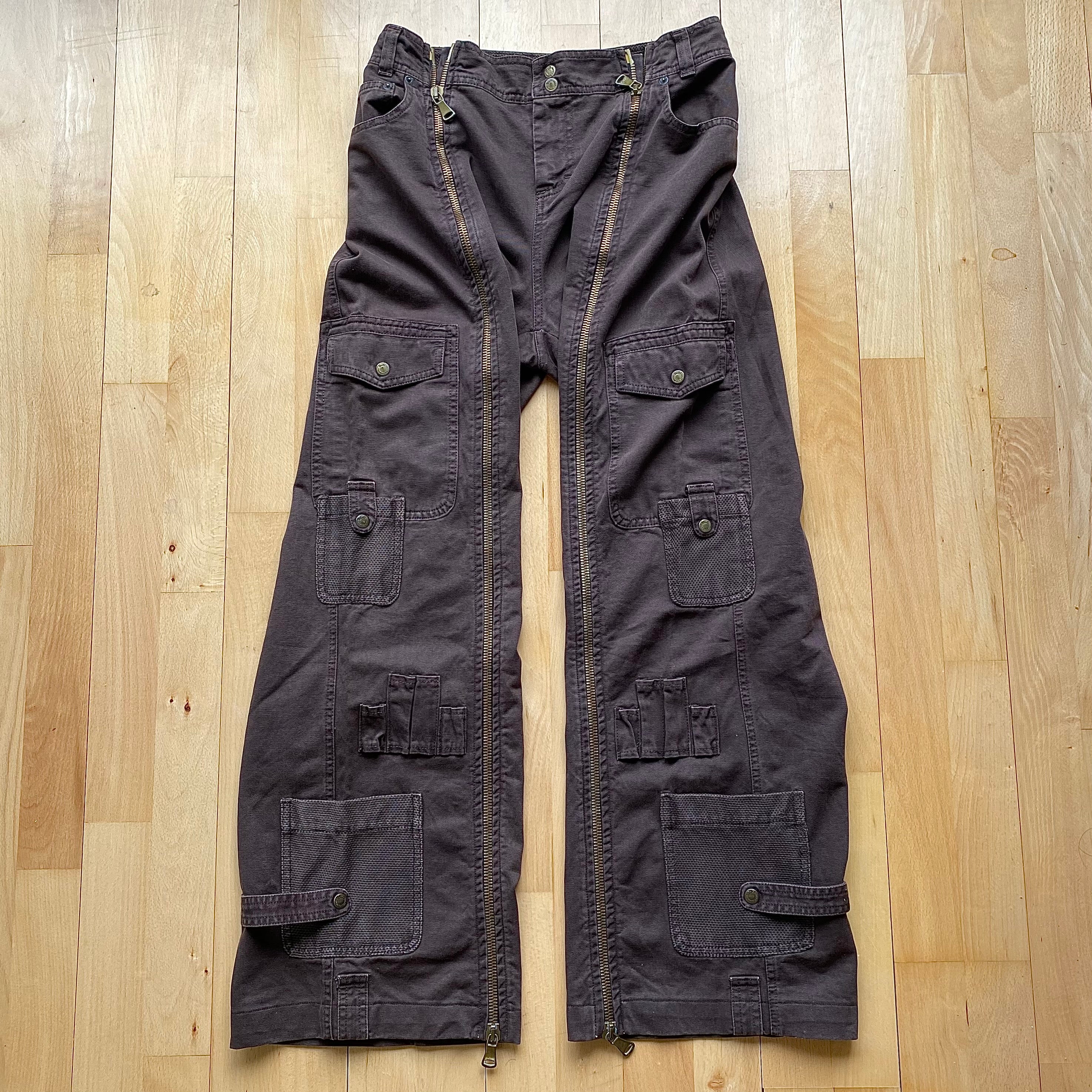 Dolce & Gabbana 2003-2004 Aviator Parachute Cargo Pants – Obsidian