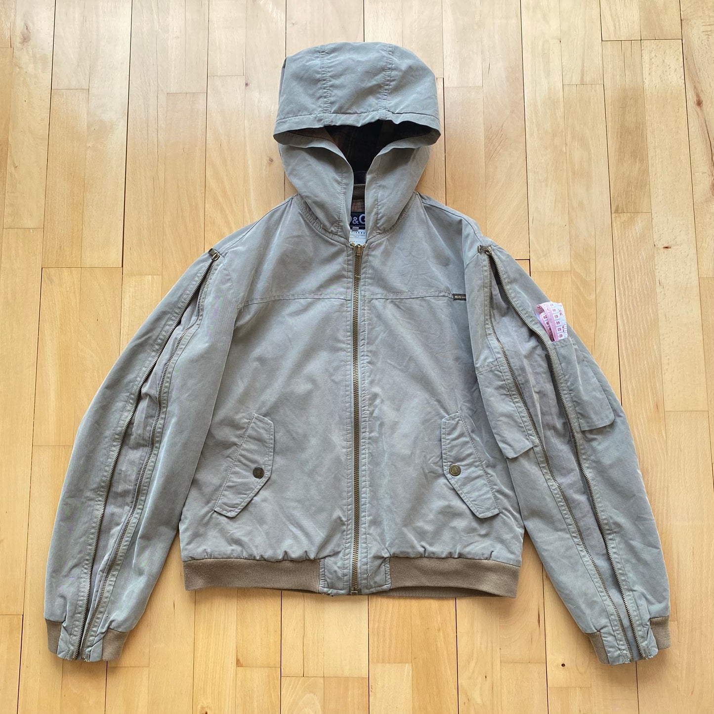 Dolce & Gabbana 2003-2004 Full Sleeve Zips Cargo Bomber