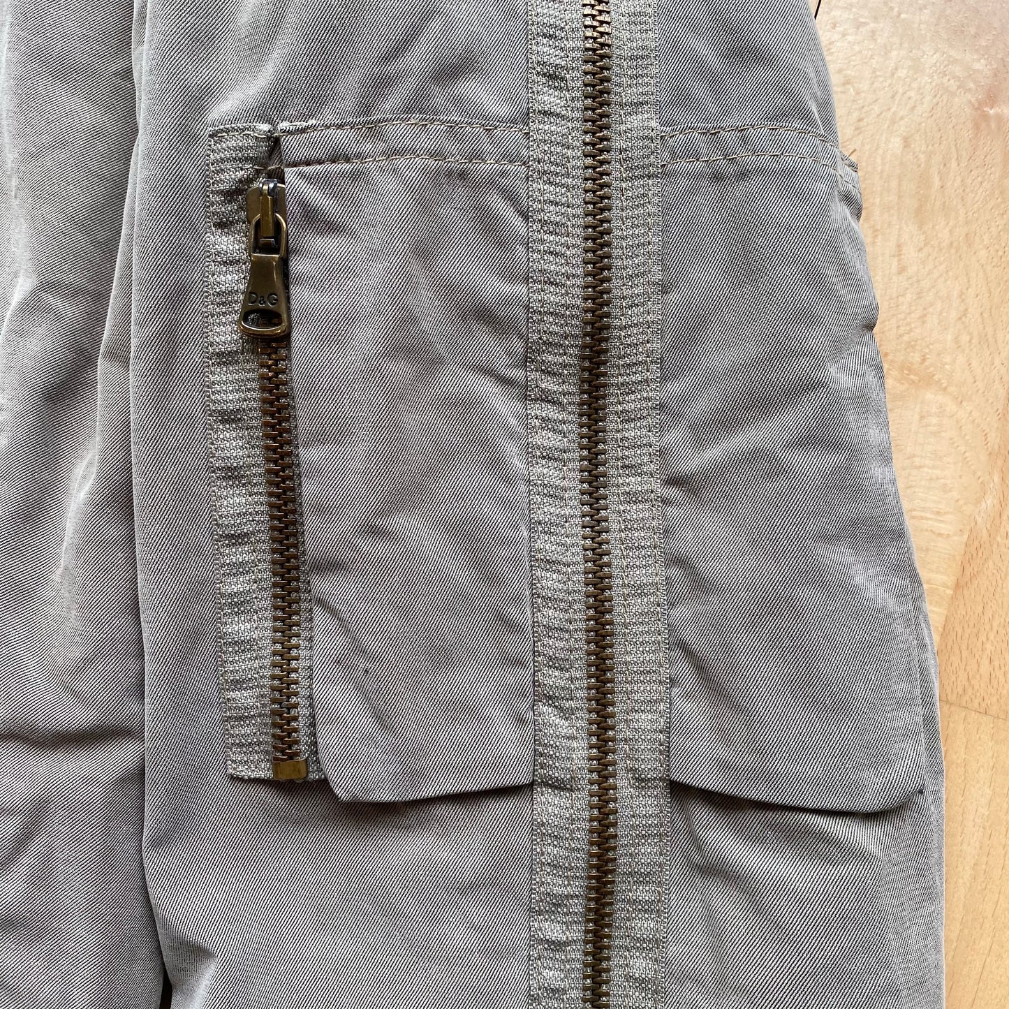 Dolce & Gabbana 2003-2004 Full Sleeve Zips Cargo Bomber