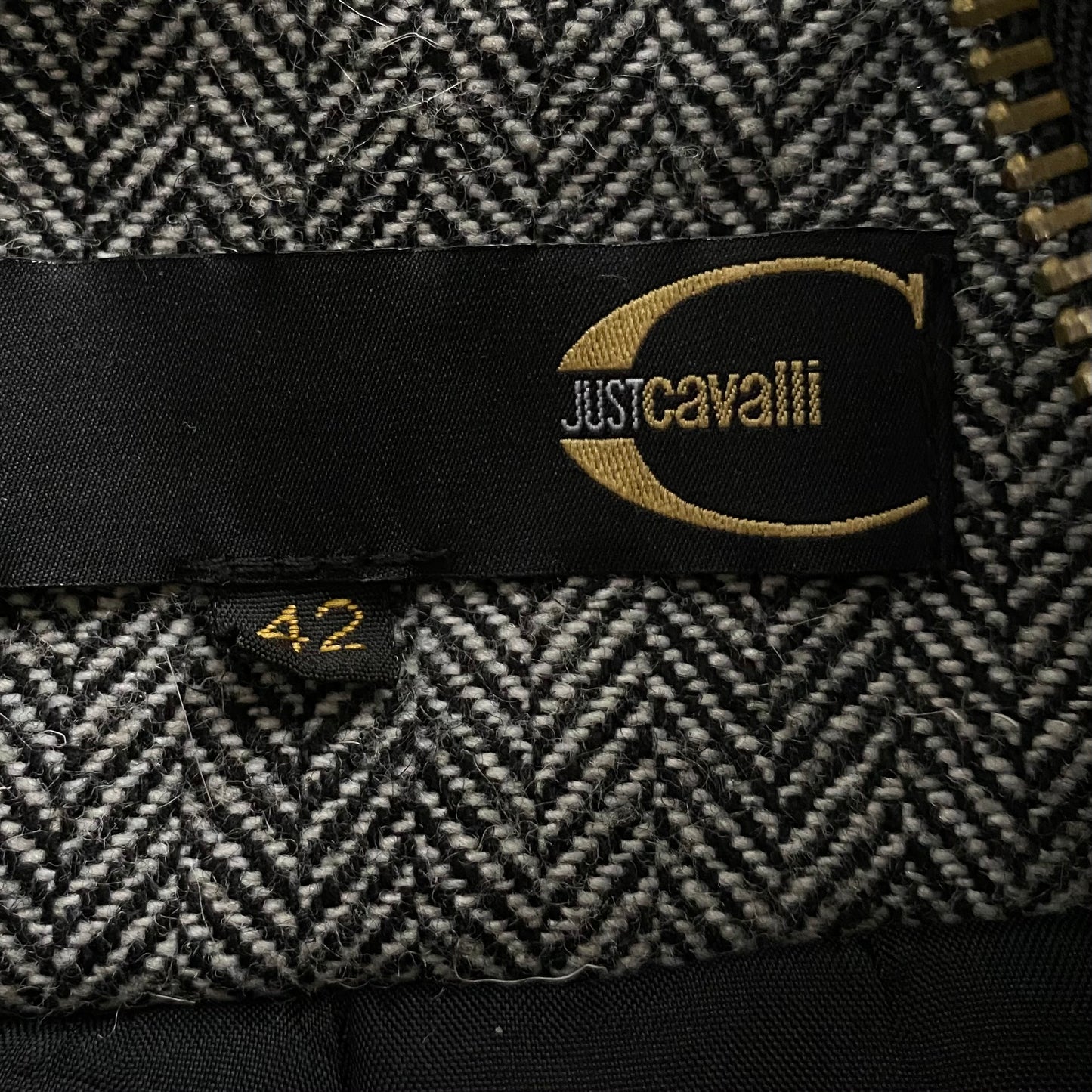 Roberto Cavalli 1990 Soldier Twill Bomber Jacket