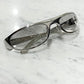 Dior 2000 « Safety » Silver Clear Gradient Sunglasses